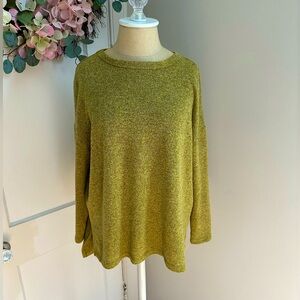 Clara Sun Woo Tunic Top chartreuse sz XS